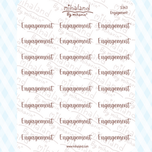 Engagement Script Planner Stickers (S343)
