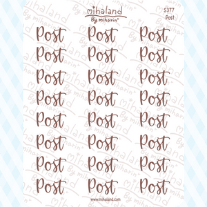 Post Script Planner Stickers (S377)