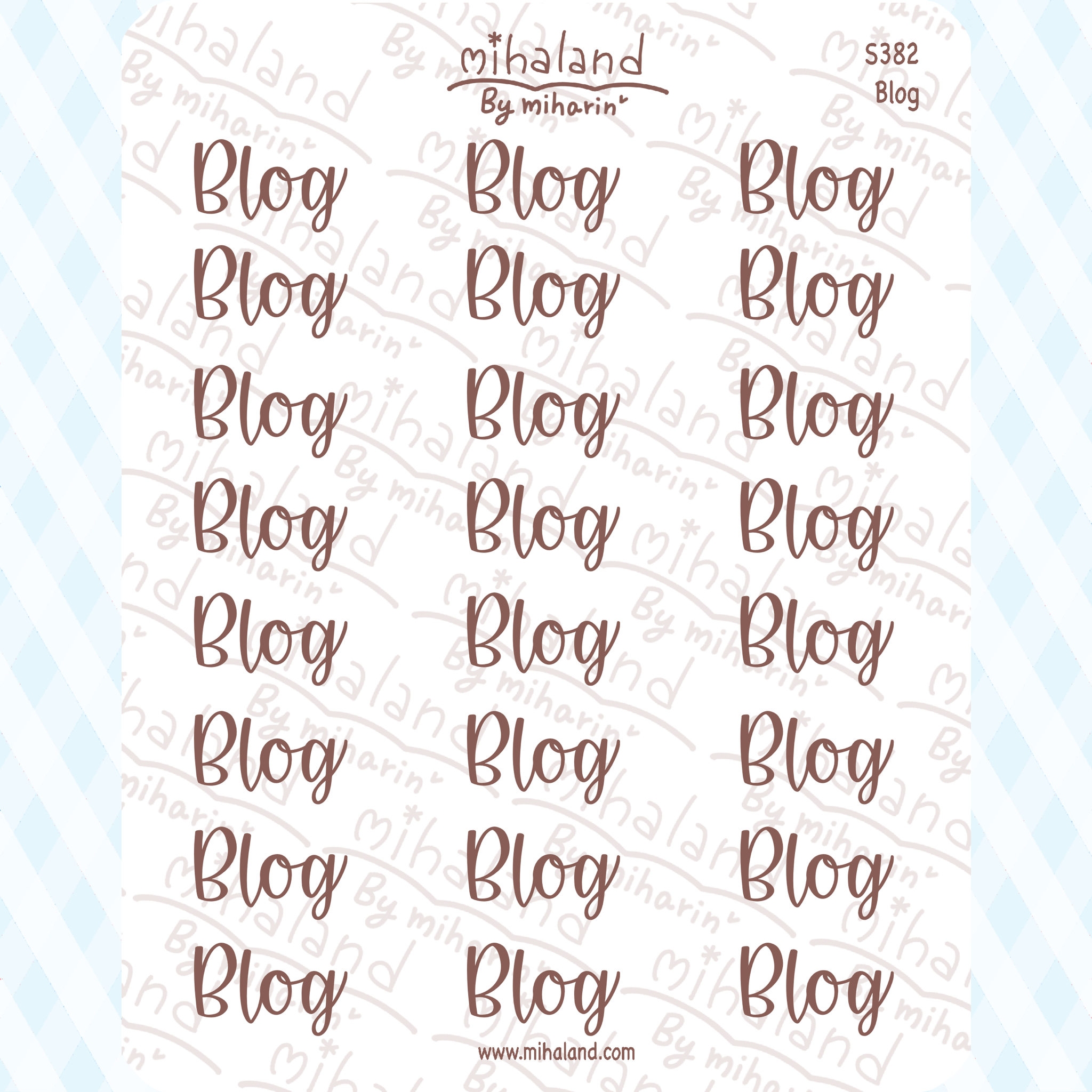 Blog Script Planner Stickers (S382)
