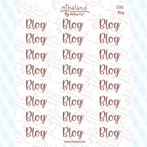 Blog Script Planner Stickers (S382)